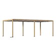 HESPERIDE - Pergola bioclimatique autoportante Evora 6x3m miel - vignette