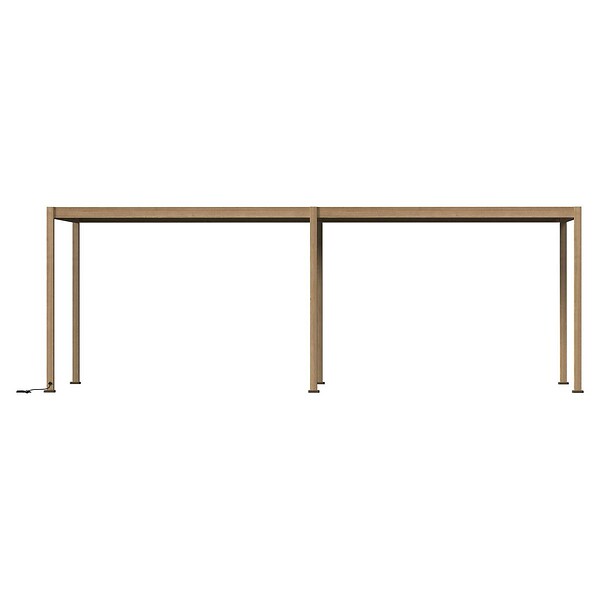 HESPERIDE - Pergola bioclimatique autoportante Evora 6x3m miel - large