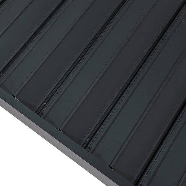 HESPERIDE - Pergola bioclimatique toit rétractable Evora Graphite - 4 x 3 m - Hespéride - large