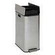 5 FIVE SIMPLY SMART - Poubelle Delta avec Pedale 2x28L Inox - vignette
