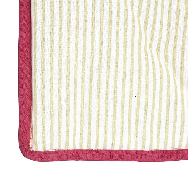 ATMOSPHERA - Coussin de sol Fleur de rose 180x60cm vert clair - large