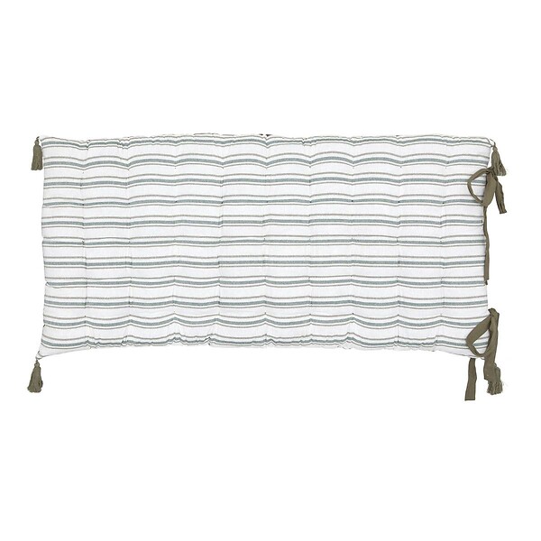 ATMOSPHERA - Coussin de sol Groove 120x60cm rayé vert - large