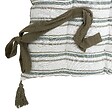 ATMOSPHERA - Coussin de sol Groove 120x60cm rayé vert - vignette