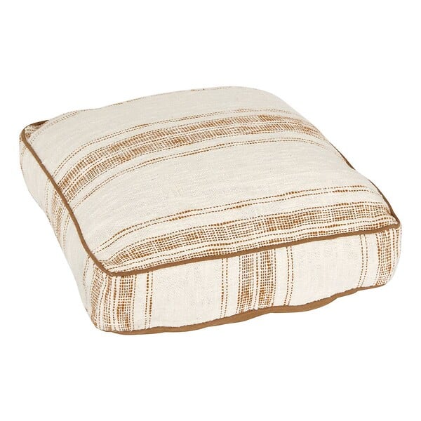 ATMOSPHERA - Coussin de sol Sienna 48x48x12cm beige lin - large