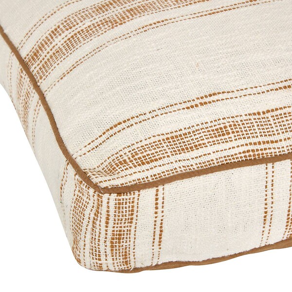 ATMOSPHERA - Coussin de sol Sienna 48x48x12cm beige lin - large