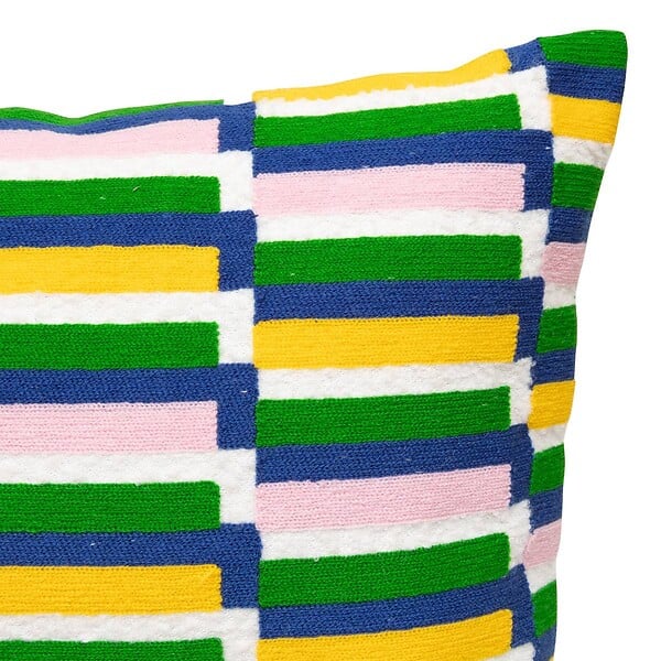 ATMOSPHERA - Coussin brodé "Disso" 35x75cm - large