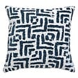 ATMOSPHERA - Housse de coussin Jeni chenille bleu égéen 40x40cm - vignette