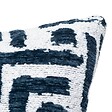 ATMOSPHERA - Housse de coussin Jeni chenille bleu égéen 40x40cm - vignette