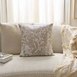 ATMOSPHERA - Coussin Samara 40x40cm beige lin - vignette