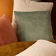 ATMOSPHERA - Coussin Ollis vert céladon 38x38cm - vignette