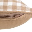 ATMOSPHERA - Coussin Groove 50x30cm vichy beige lin - vignette