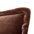 ATMOSPHERA - Coussin flanelle Cuddly marron 38x58cm - vignette
