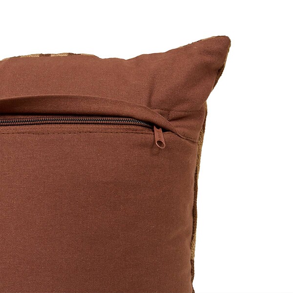 ATMOSPHERA - Coussin Hary marron 45x45cm - large