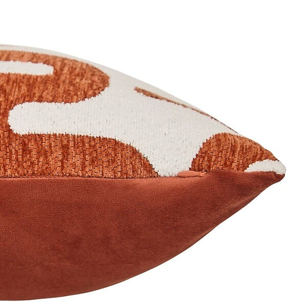 ATMOSPHERA - Coussin Safina terracotta 40x40cm - large