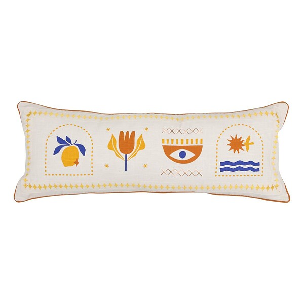 ATMOSPHERA - Coussin Libertad 30x80cm blanc - large