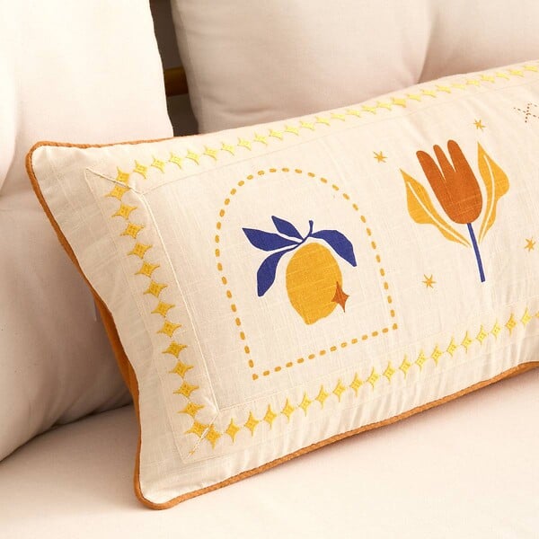 ATMOSPHERA - Coussin Libertad 30x80cm blanc - large