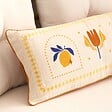 ATMOSPHERA - Coussin Libertad 30x80cm blanc - vignette
