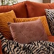 ATMOSPHERA - Coussin Lilou marron tonka 50x30cm - vignette