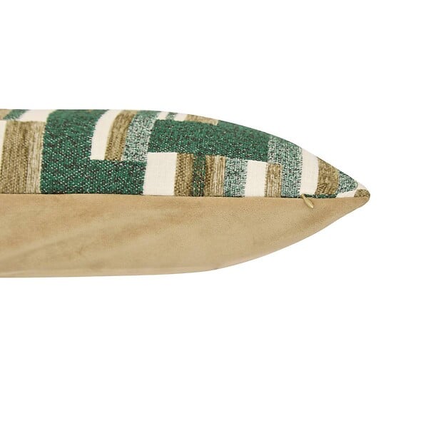 ATMOSPHERA - Coussin Calix vert Kaki 50x30cm - large