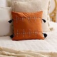 ATMOSPHERA - Coussin Mira 40x40cm terracotta - vignette