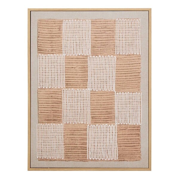 ATMOSPHERA - Toile imprimée Baka 30x40cm marron - large