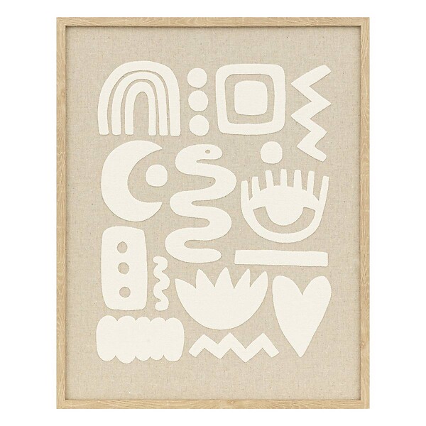 ATMOSPHERA - Déco murale 3D Petra beige 40x50cm - large