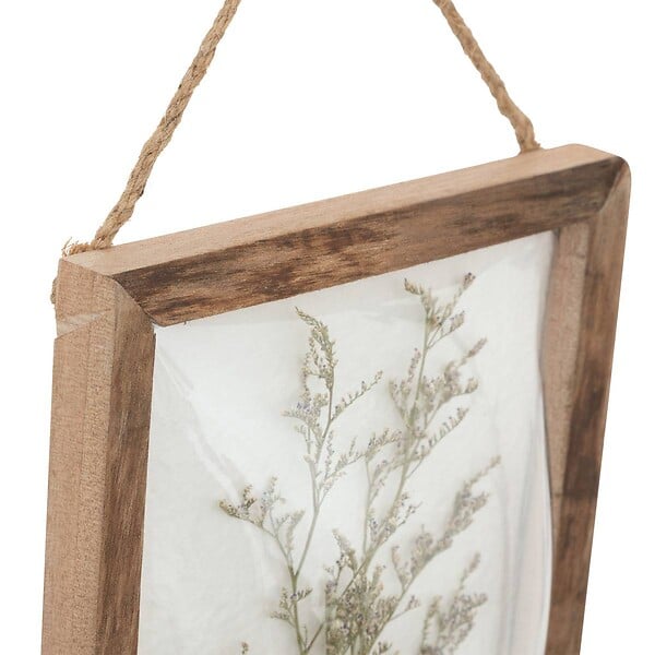 ATMOSPHERA - Déco murale fleurs Jonas bois 20x25cm - large