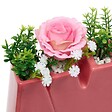 ATMOSPHERA - Composition florale "Amour" Fleur de rose H14cm - vignette