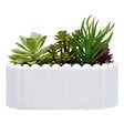 ATMOSPHERA - Plante artificielle Wida 12 cm avec Pot Blanc - vignette