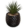 ATMOSPHERA - Plante artificielle "Ananas" - H21 cm - Noir - vignette