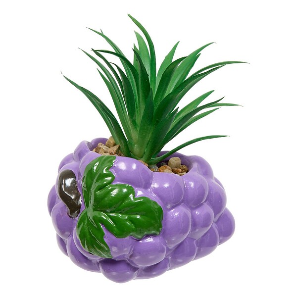 ATMOSPHERA - Plante artificielle Fruity avec pot raison 10 cm - large