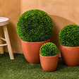 ATMOSPHERA - Boule de buis artificiel "Carly" vert D37cm - vignette