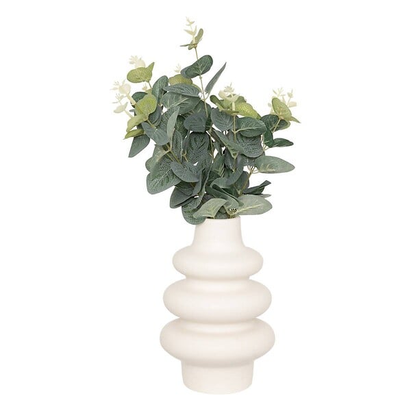ATMOSPHERA - Composition eucalyptus avec vase "Suza" H37cm - large