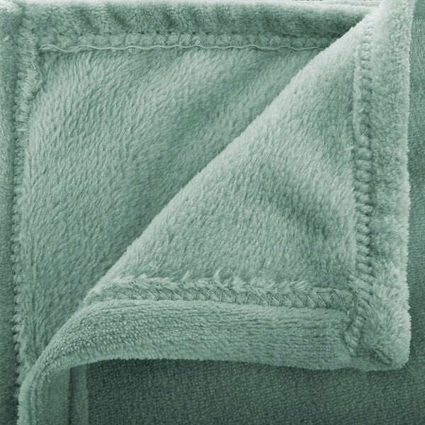 ATMOSPHERA - Plaid flanelle Ollis vert céladon 230x180cm - large