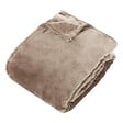 ATMOSPHERA - Plaid flanelle Ollis beige lin 260x240cm - vignette