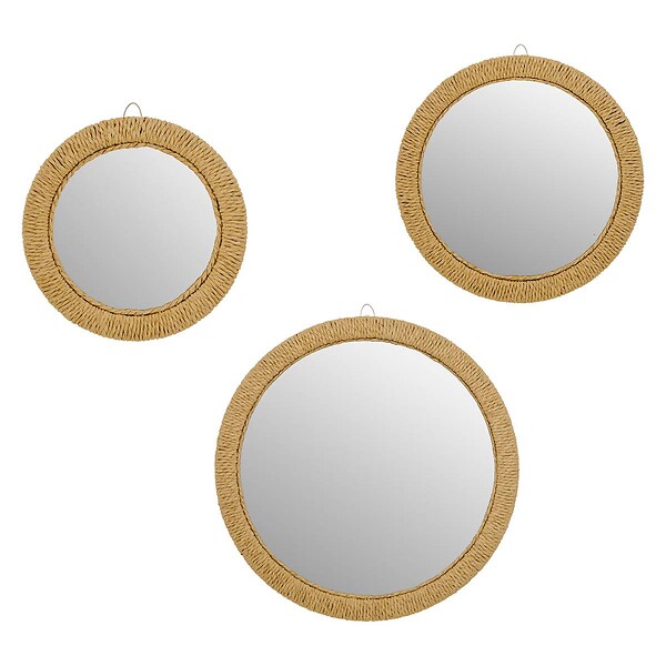 ATMOSPHERA - 3 miroirs Tilia 23/32/40cm corde - large