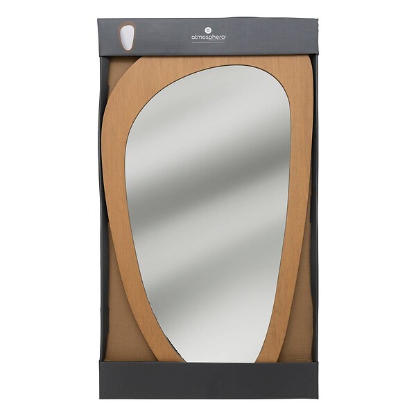 ATMOSPHERA - Miroir organique "Sophie" 70x40cm marron - large