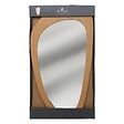 ATMOSPHERA - Miroir organique "Sophie" 70x40cm marron - vignette