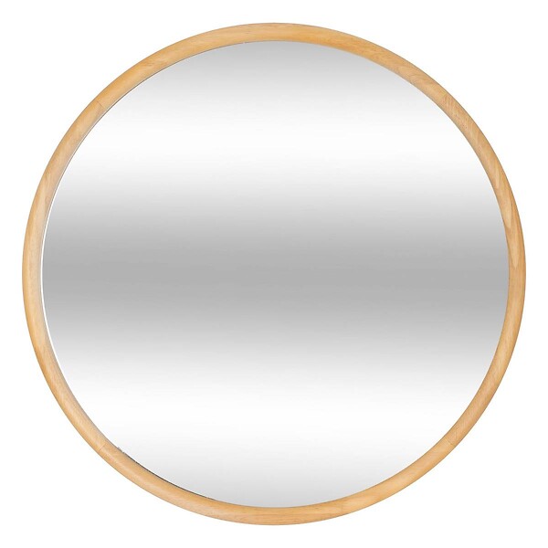 ATMOSPHERA - Miroir rond Kim bois D55cm - large