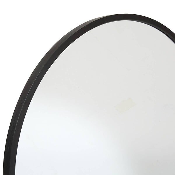 ATMOSPHERA - Miroir rond "Alice" D38cm noir - large