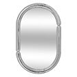 ATMOSPHERA - Miroir mural Micaela argent 55x35cm - vignette