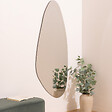 ATMOSPHERA - Miroir organique bisauté "Aidan" 142x60cm argent - vignette