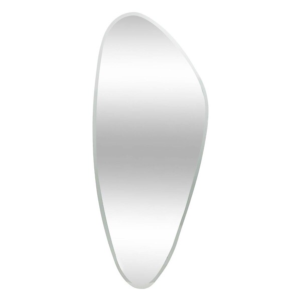 ATMOSPHERA - Miroir organique bisauté "Aidan" 142x60cm argent - large