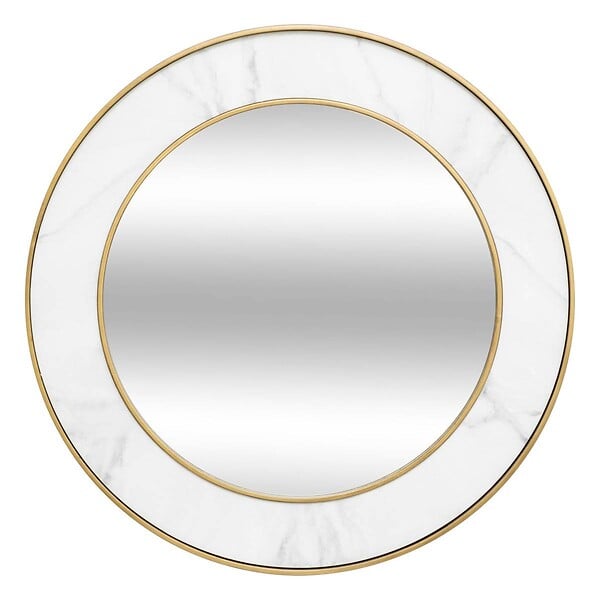 ATMOSPHERA - Miroir "Alisha" blanc D74cm - large