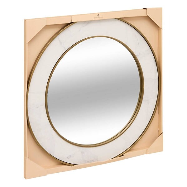 ATMOSPHERA - Miroir "Alisha" blanc D74cm - large