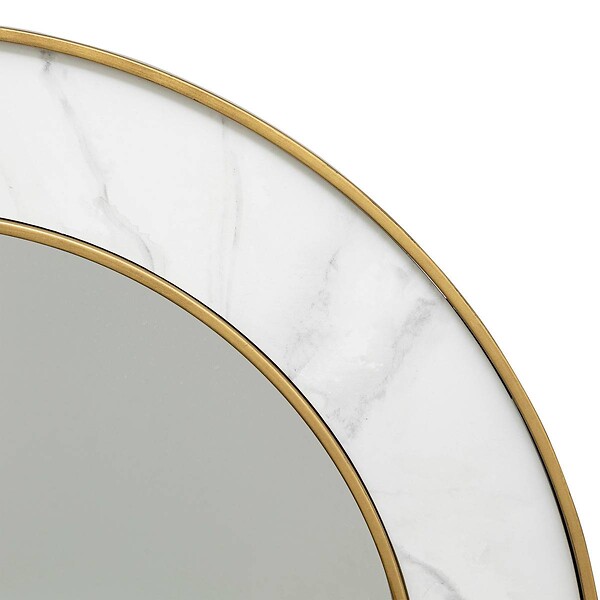 ATMOSPHERA - Miroir "Alisha" blanc D74cm - large