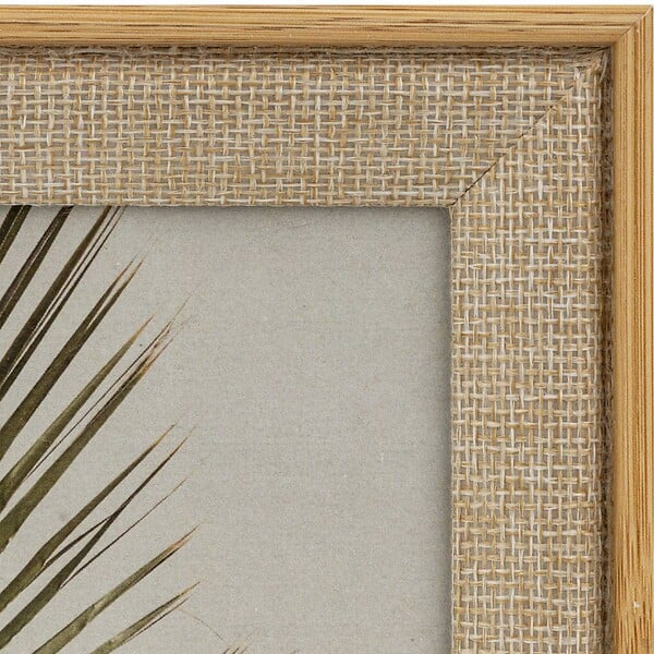 ATMOSPHERA - Cadre photo Zera tissu beige 10x15cm - large