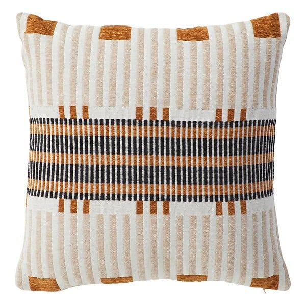 ATMOSPHERA - Coussin "Jangwa" jacquard lin 40x40cm - large