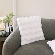ATMOSPHERA - Coussin Zephy blanc 45x45cm - vignette