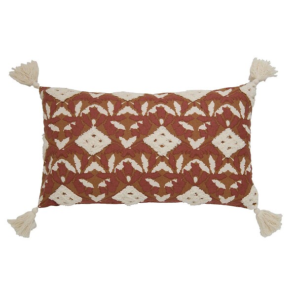 ATMOSPHERA - Housse de coussin Sienna 30x50cm terracotta - large